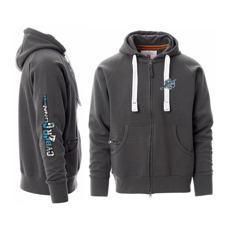 FELPA DALLAS LOGO AZZURRO SMOKE