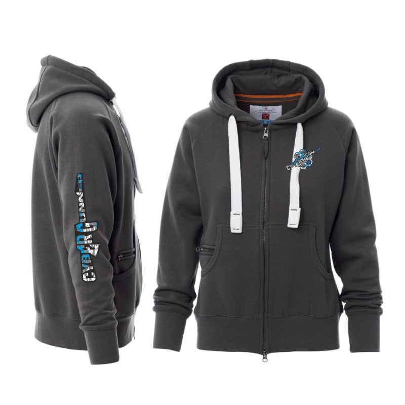 FELPA DALLAS LADY LOGO AZZURRO SMOKE