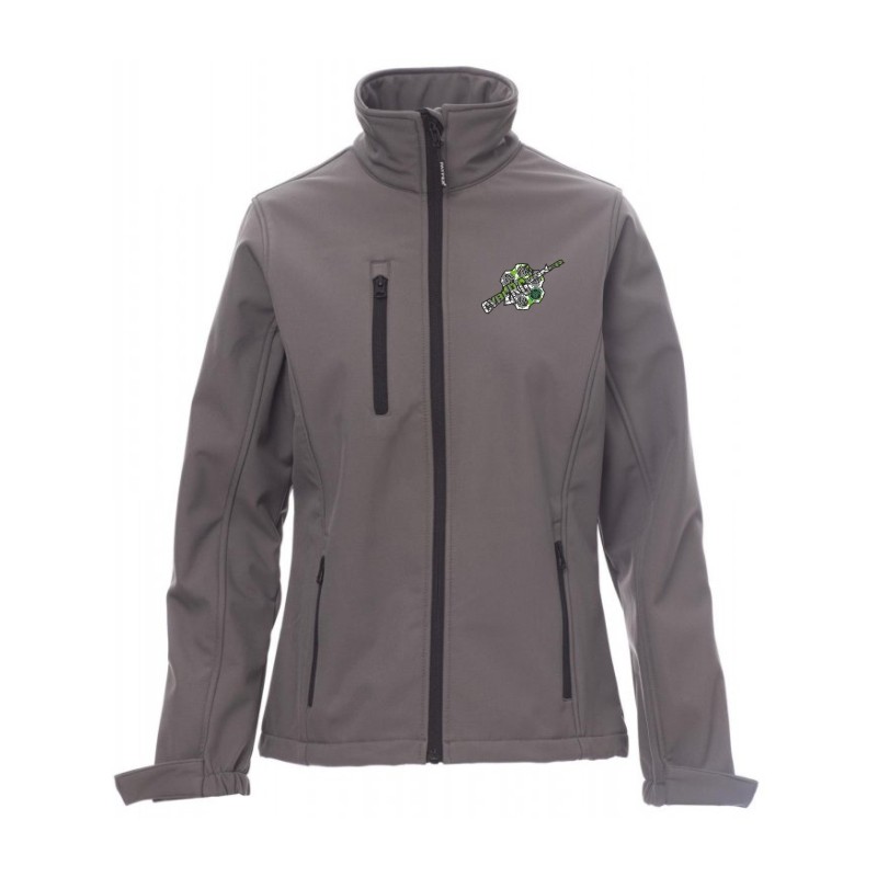 SOFT SHELL DUBLIN LADY LOGO VERDE STEEL GREY