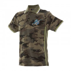 POLO ANKARA CAMOUFLAGE LOGO AZZURRO CAMOUFLAGE-ARMY GREEN