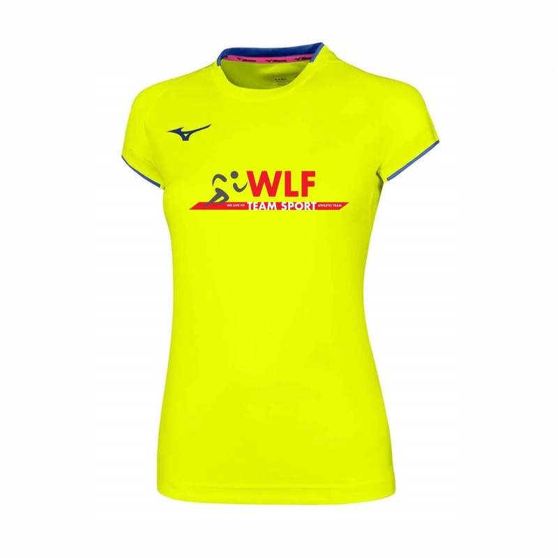 CORE SHORT SLEEVE TEE WOMAN YELLOW FLUO ROYAL ALLENAMENTO