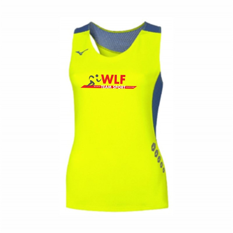 PREMIUM JPN SINGLET WOMAN YELLOW FLUO ROYAL ALLENAMENTO