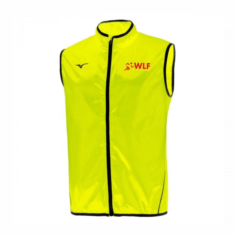 AUTHENTIC RAIN VEST YELLOW FLUO ALLENAMENTO