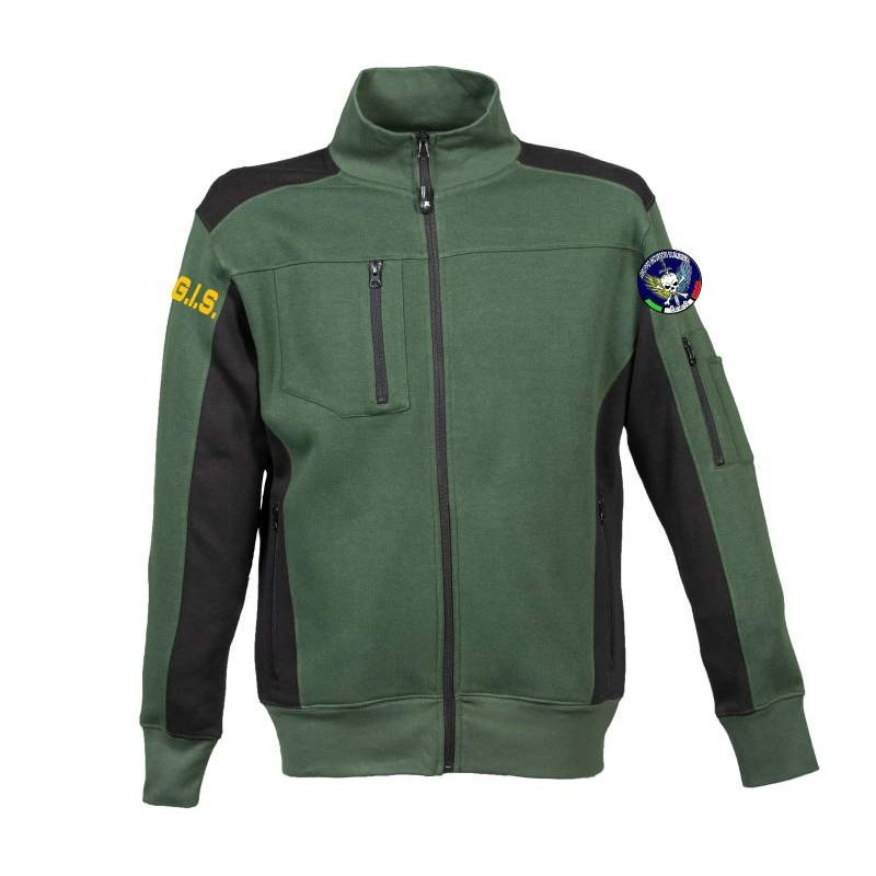 FELPA CAMBRIDGE GREEN-BLACK