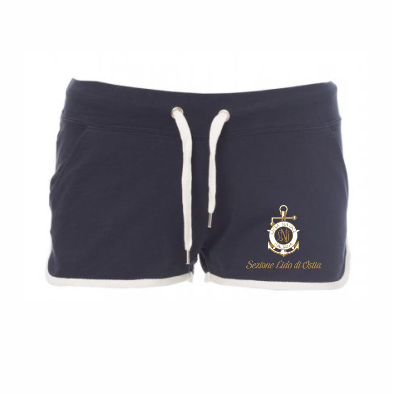 BERMUDA COMBAT LADY BLU NAVY BIANCO