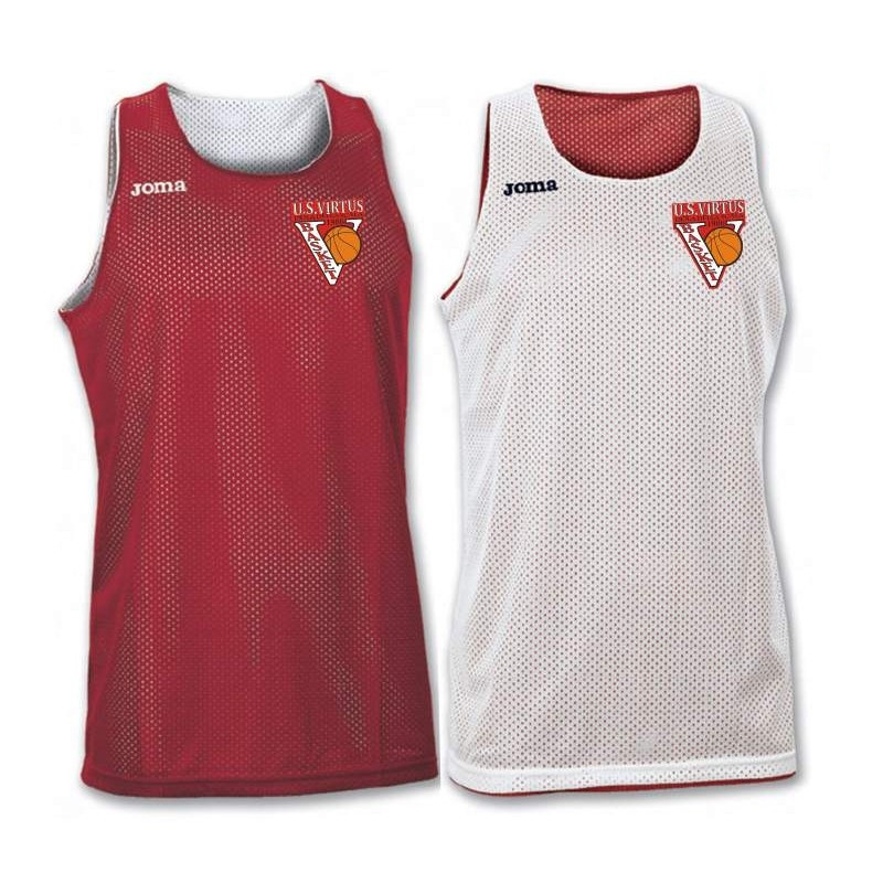 CANOTTA ARO REVERSIBLE RED-WHITE ALLENAMENTO