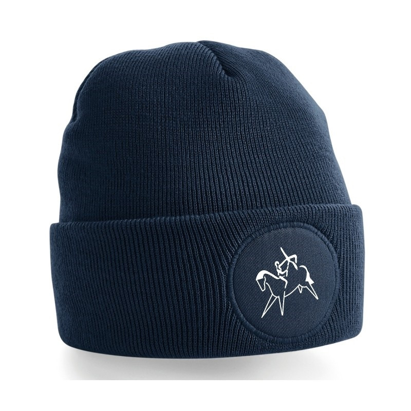 CAPPELLINO CIRCULAR PATCH BEANIE NAVY