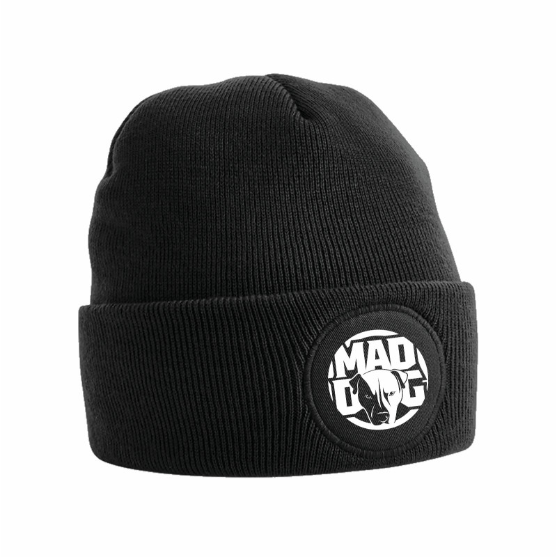 CAPPELLINO B446 CIRCULAR PATCH BEANIE NERO