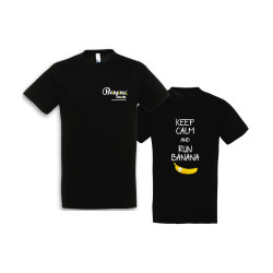 TSHIRT REGENT NERO KEEP CALM AND RUN