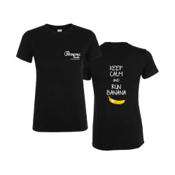 TSHIRT REGENT WOMAN NERO KEEP CALM AND RUN