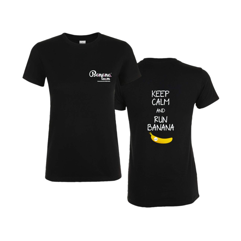 TSHIRT REGENT WOMAN NERO KEEP CALM AND RUN