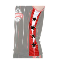 COMPLETO BASKET FEMMINILE COLLO A V, INSERTI LATERALI