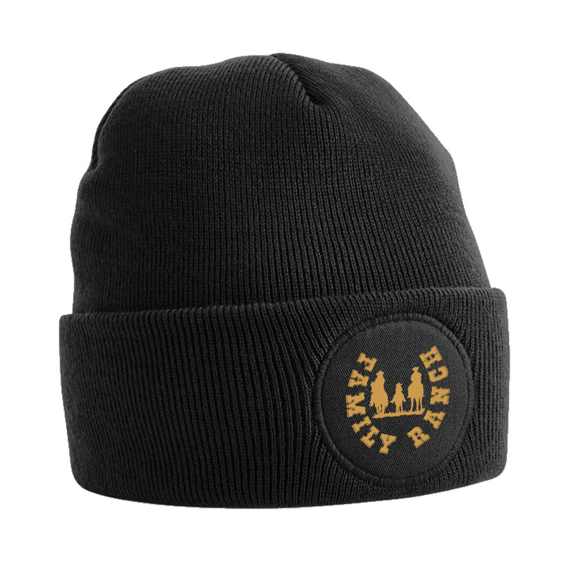 CAPPELLINO B446 CIRCULAR PATCH BEANIE NERO