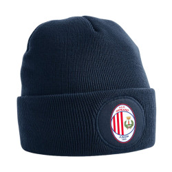 CIRCULAR PATCH BEANIE FRENCH NAVY