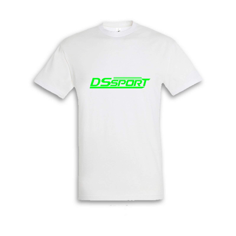 T-SHIRT BIANCA DS VERDE FLUO