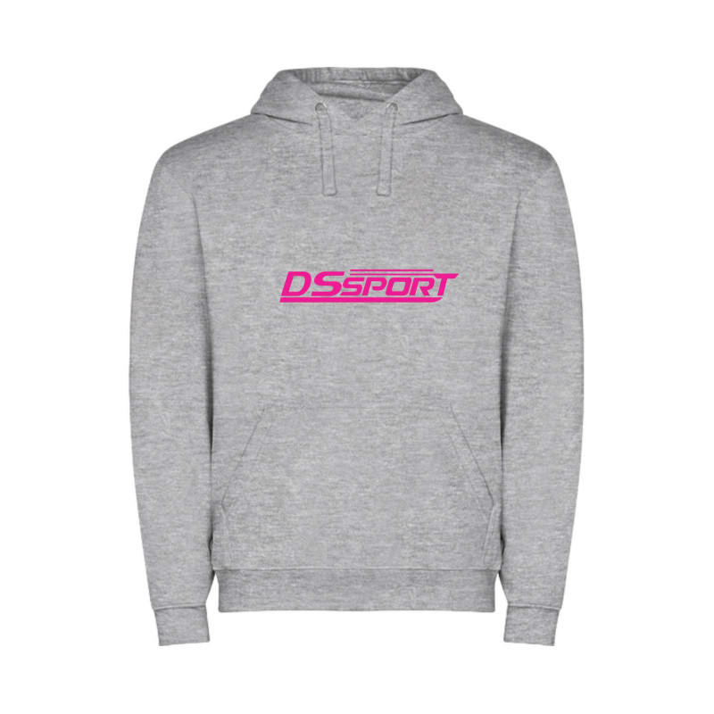 FELPA URBAN GRIGIO DS ROSA FLUO