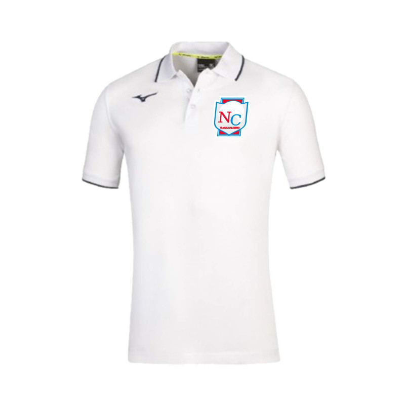 MIZUNO POLO  WHITE-NAVY