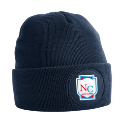 BERRETTO CIRCULAR PATCH BEANIE FRENCH NAVY