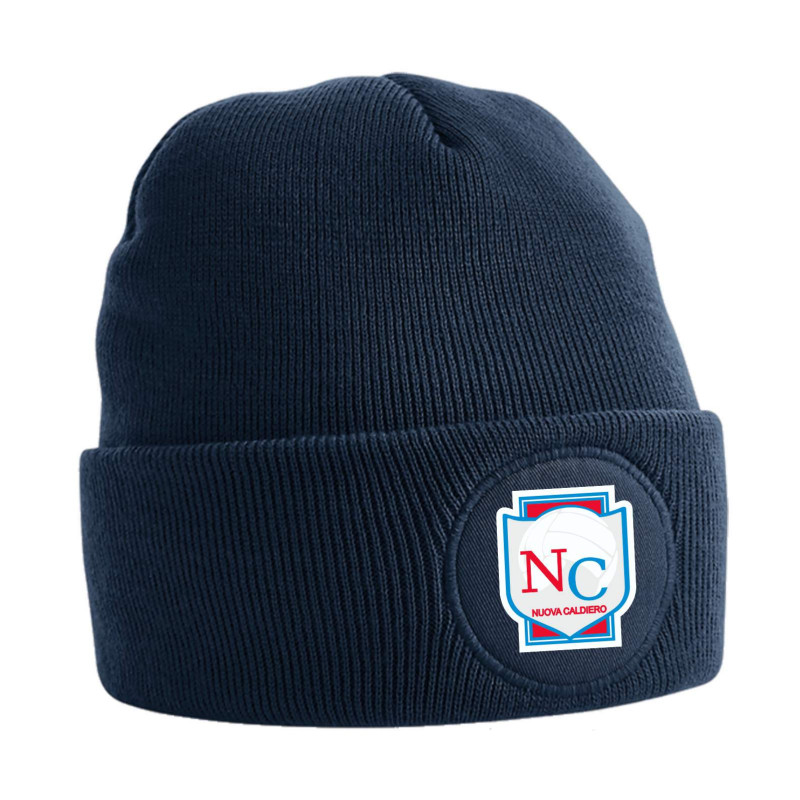 BERRETTO CIRCULAR PATCH BEANIE FRENCH NAVY