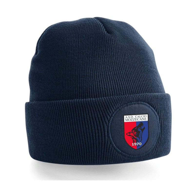 BERRETTO CIRCULAR PATCH BEANIE FRENCH NAVY MERCHANDISING