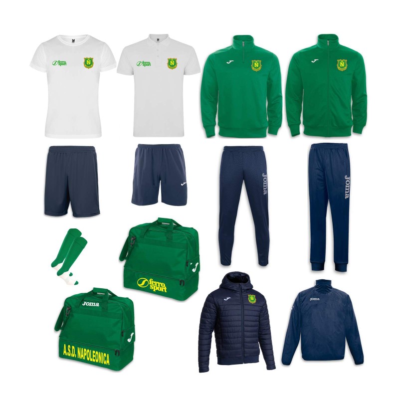 SET COMPLETO PER ESORDIENTI - GIOVANISSIMI - ALLIEVI E JUNIORES