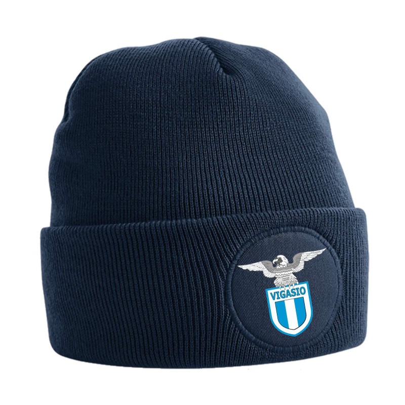 BERRETTO CIRCULAR PATCH BEANIE FRENCH NAVY