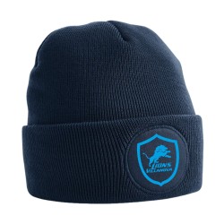 BERRETTO CIRCULAR PATCH BEANIE FRENCH NAVY