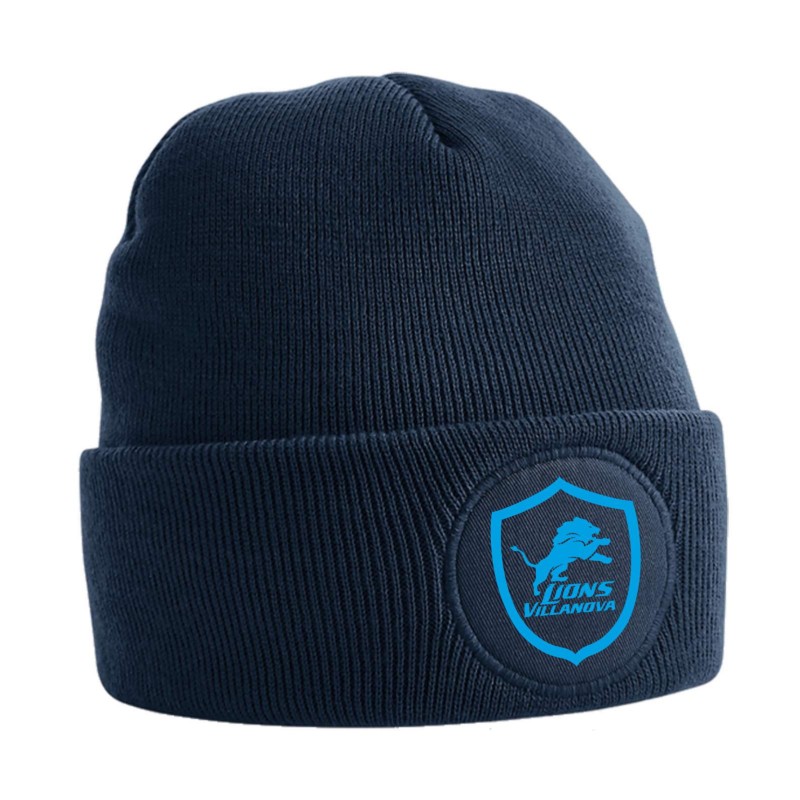 BERRETTO CIRCULAR PATCH BEANIE FRENCH NAVY