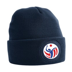 BERRETTO CIRCULAR PATCH BEANIE FRENCH NAVY