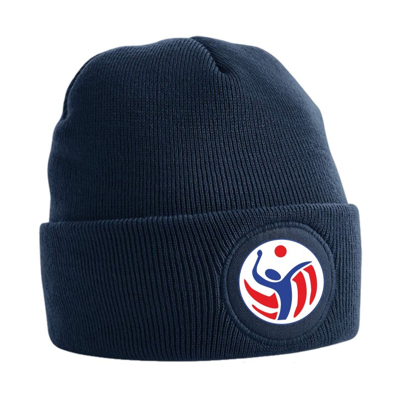 BERRETTO CIRCULAR PATCH BEANIE FRENCH NAVY
