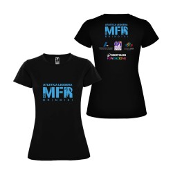 T-SHIRT DONNA BAHRAIN + SPONSOR NERO
