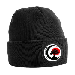 BERRETTO B446 CIRCULAR PATCH BEANIE NERO