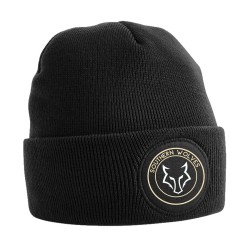 CAPPELLINO B446 CIRCULAR PATCH BEANIE NERO