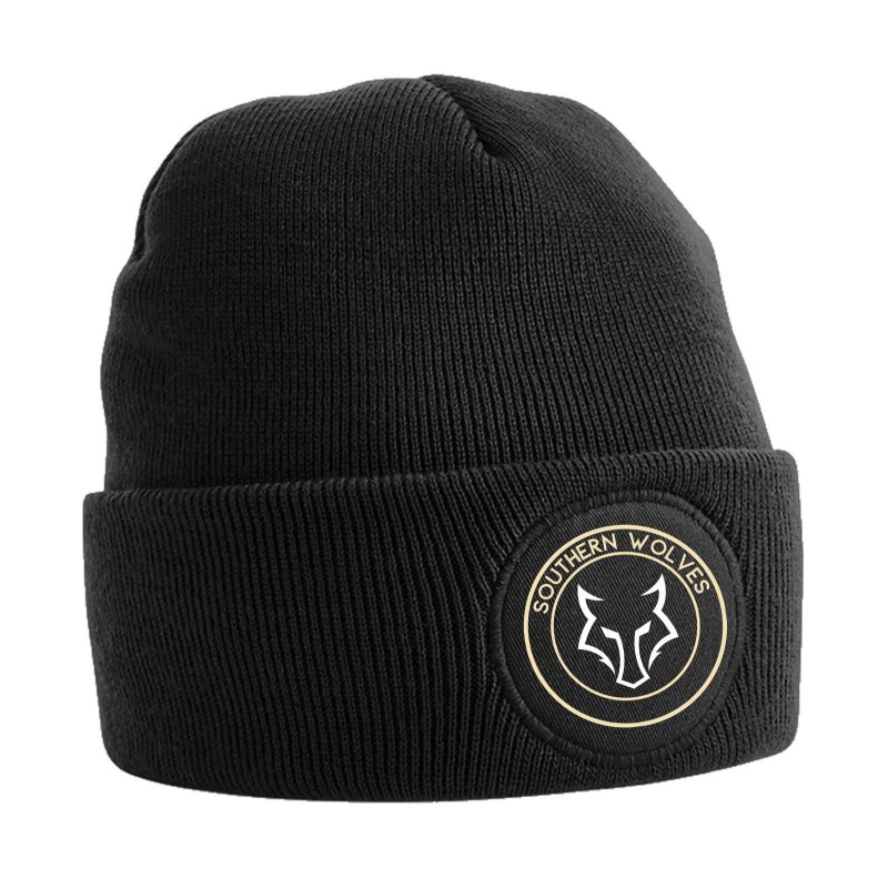 CAPPELLINO B446 CIRCULAR PATCH BEANIE NERO