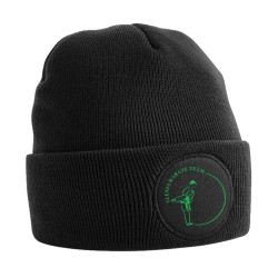 CAPPELLINO B446 CIRCULAR PATCH BEANIE NERO