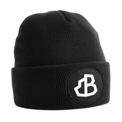 CAPPELLINO B446 CIRCULAR PATCH BEANIE NERO