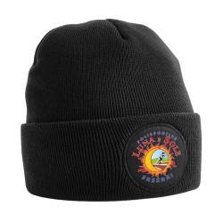 CAPPELLINO B446 CIRCULAR PATCH BEANIE NERO