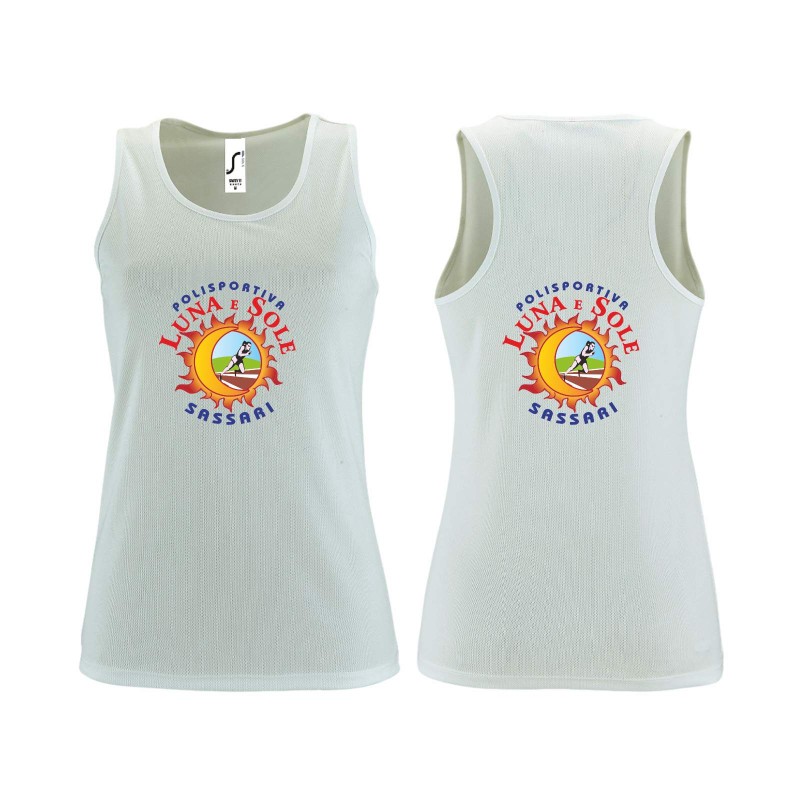 CANOTTA SPORTY TT WOMEN BIANCO