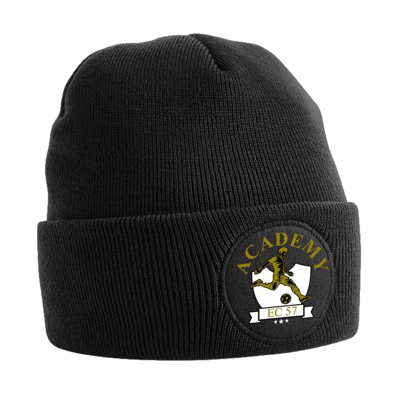 CAPPELLINO B446 CIRCULAR PATCH BEANIE NERO