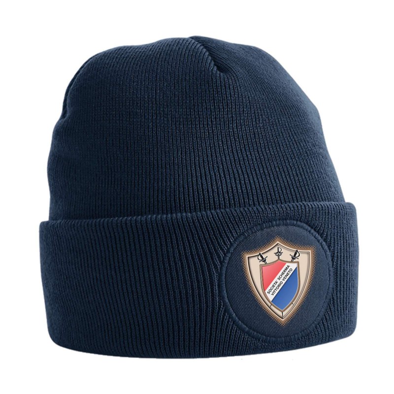 CAPPELLINO B446 CIRCULAR PATCH BEANIE FRENCH NAVY