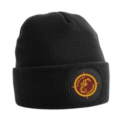 CAPPELLINO B446 CIRCULAR PATCH BEANIE NERO