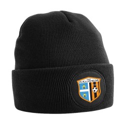 CIRCULAR PATCH BEANIE NERO