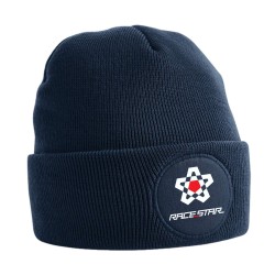 BERRETTO CIRCULAR PATCH BEANIE FRENCH NAVY
