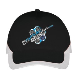CAPPELLINO GOLF NERO LOGO AZZURRO