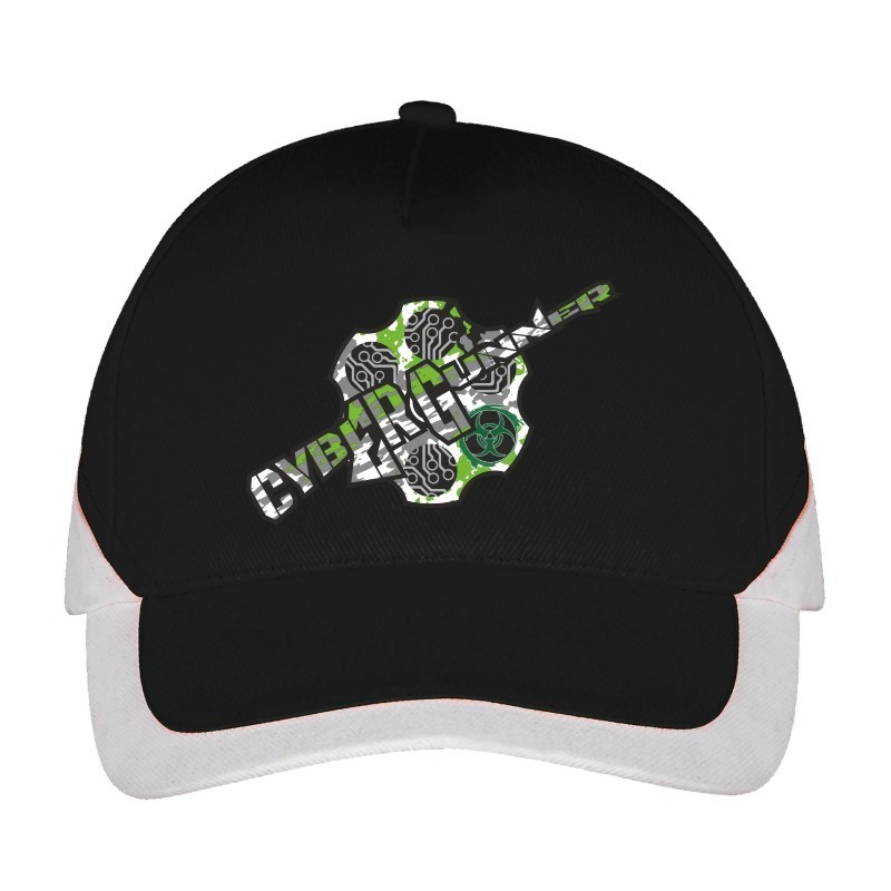 CAPPELLINO GOLF NERO LOGO VERDE