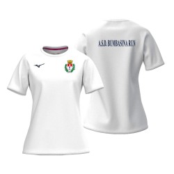 MIZUNO TRAINING TEE WOMAN WHITE