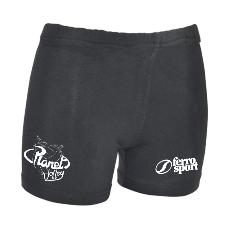 PANTA LADY SHORT NERO ALLENAMENTO