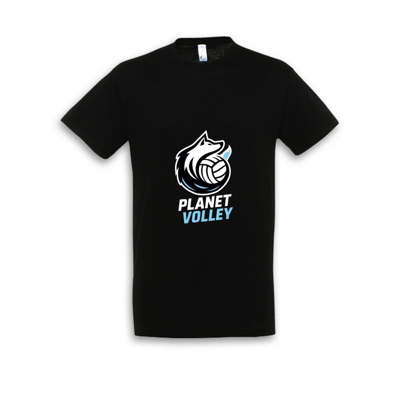 T-SHIRT REGENT NERO MERCHANDISING SAN MARTINO PALLAVOLO-PLANET