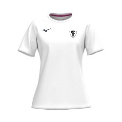 MIZUNO TRAINING TEE WOMAN WHITE