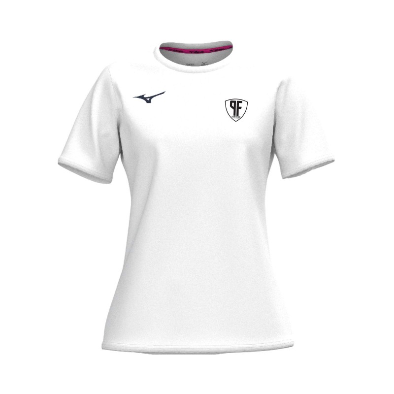 MIZUNO TRAINING TEE WOMAN WHITE